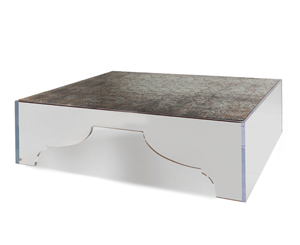 Marrakesh Cocktail Table with Specialty Mirror Insert