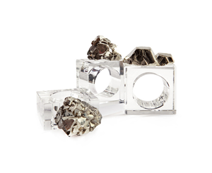 Crystal Napkin Rings Quartz